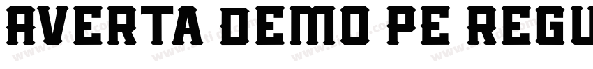 Averta Demo PE Regul字体转换